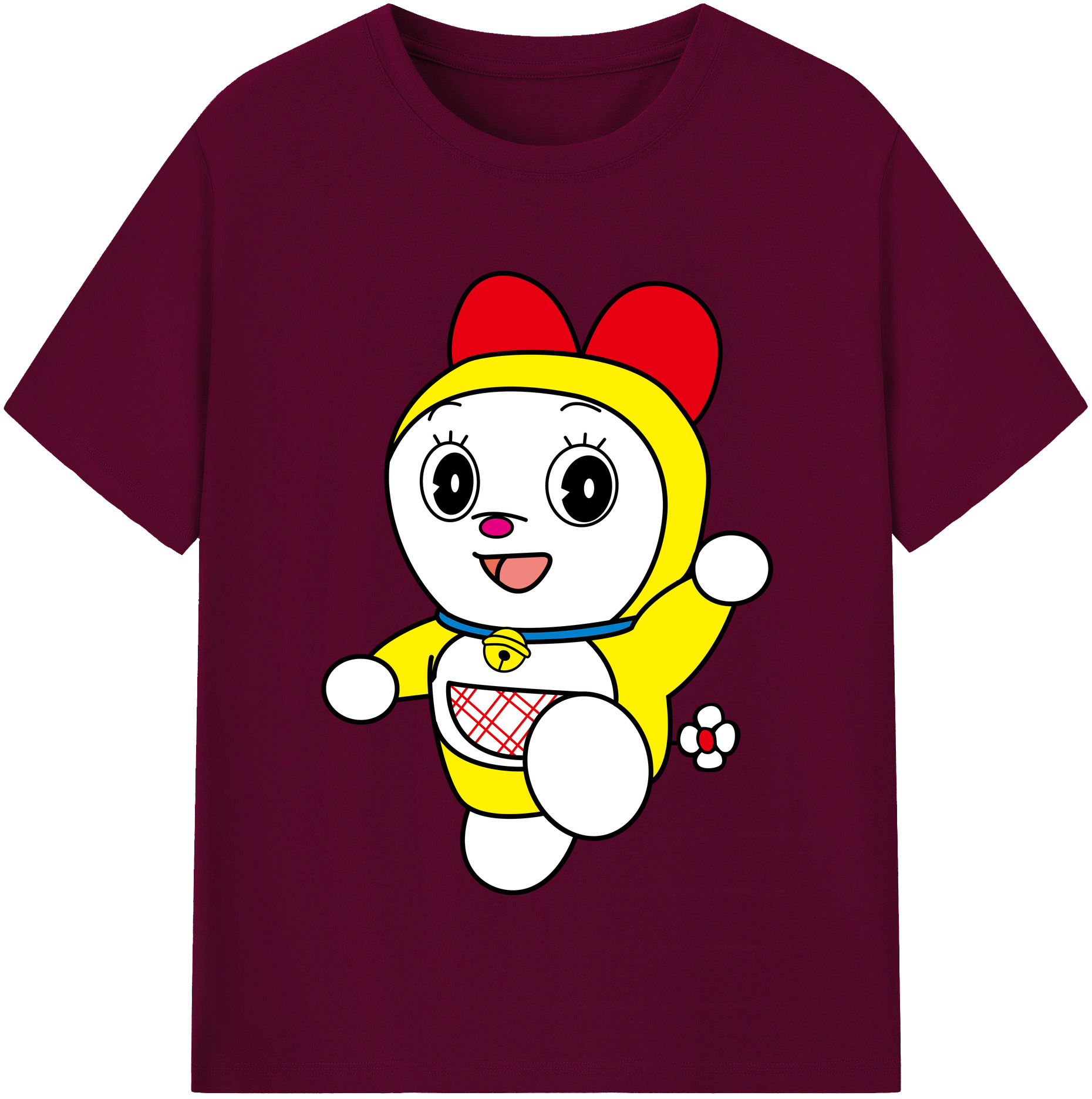 （画像用） ドラえもん ドラミ Doraemon Dorami レディースカジュアルプリントTシャツ（綿100％）
